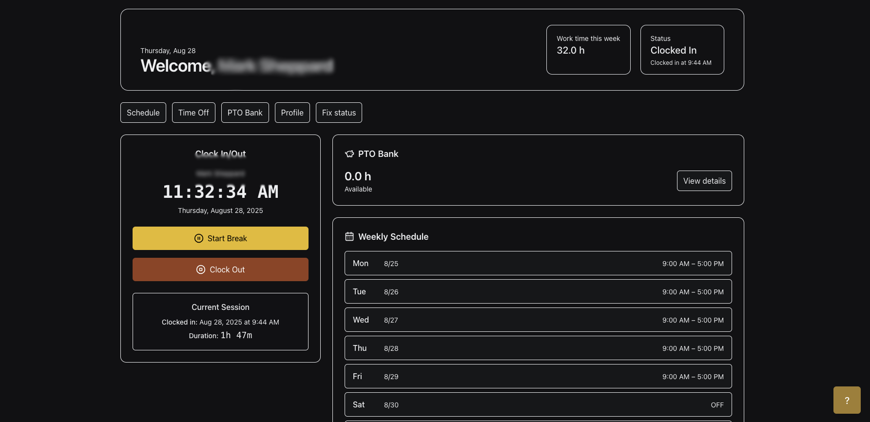 Development screenshot